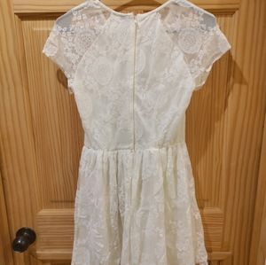 White lace dress